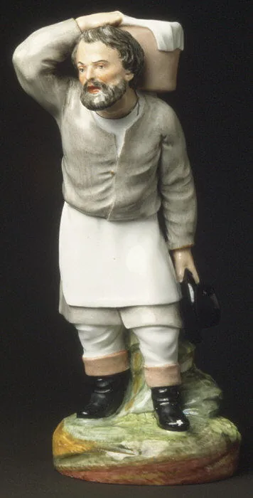 Porcelain figure of an ice cream seller