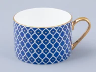 Teacup and Saucer, 250 ml, Idyll Shape, Indigo No. 2 Pattern — view 3