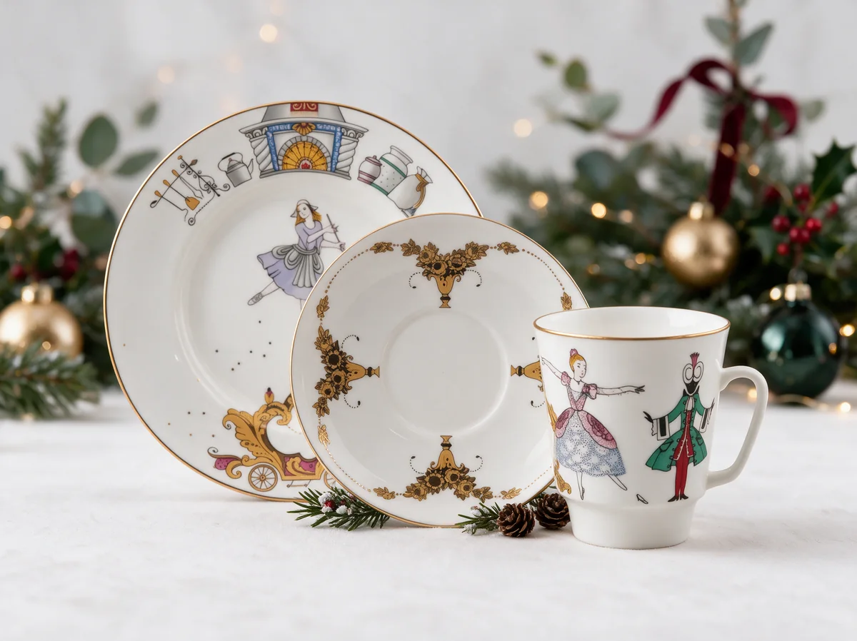 balet-cinderella-set-1 Espresso Cup Set Ballet Cinderella, May Shape, 165 ml – Lomonosov Imperial Porcelain, Bone China — изображение 1