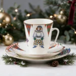 Espresso Cup Set Ballet Petrushka, May Shape, 165 ml – Lomonosov Imperial Porcelain, Bone China