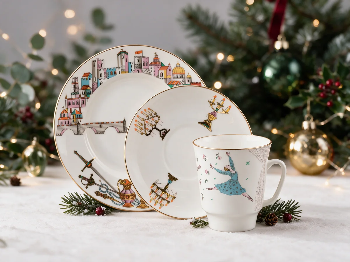 балет-шехерезада-сет-5 Espresso Cup Set Ballet Romeo & Juliet, May Shape, 165 ml – Lomonosov Imperial Porcelain, Bone China — изображение 1