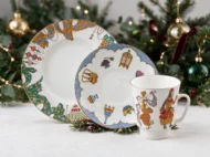 Coffee Cup, Saucer and Dessert Plate Set, 165 ml, May Shape, Ballet Scheherazade Pattern