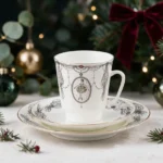 Espresso Cup Set Ballet Swan Lake, May Shape, 165 ml – Lomonosov Imperial Porcelain, Bone China