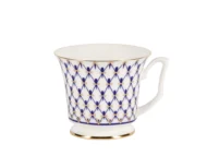 Tea Set for 6, 14 Pieces, Julia Shape, Cobalt Net Pattern — view 3
