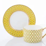 Cup and Saucer Idyll, Primula, 250 ml – Lomonosov Imperial Porcelain, Bone China