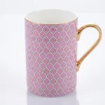 Mug Idyll, Astra (Pink), 400 ml – Lomonosov Imperial Porcelain, Bone China
