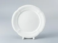 Teacup, Saucer and Dessert Plate Set, 240 ml, Natasha Shape, Golden Ribbon Pattern — view 3