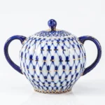 Sugar Bowl Cobalt Net, Tulip Shape – Lomonosov Imperial Porcelain