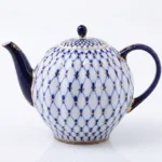 Teapot Cobalt Net, Tulip Shape, 2000 ml (10 Cups) – Lomonosov Imperial Porcelain