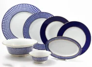 Lomonosov Porcelain Dinner Set Classic of Petersburg 24 Pieces