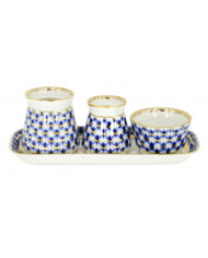 Spice Set, 18 x 7.2 cm, Youth Shape, Cobalt Net Pattern — view 2