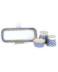 Spice Set, 18 x 7.2 cm, Youth Shape, Cobalt Net Pattern — view 3