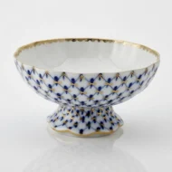 Candy Vase, 325 ml, Tulip Shape, Cobalt Net Pattern — view 2