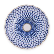Cake Dish, 21.5 cm, Tulip Shape, Cobalt Net Pattern