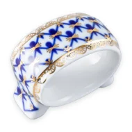 Napkin Ring, 5.6 x 2.9 cm, Youth Shape, Cobalt Net Pattern