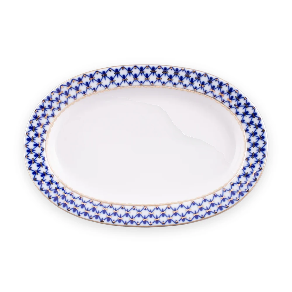 lomonosov-cobalt-net-serving-platter-youth-28-cm-80-06932-00-1-01.webp Oval Platter, 28 x 20 cm, Youth Shape, Cobalt Net Pattern