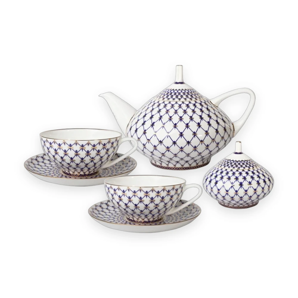 lomonosov-cobalt-net-tea-set-dome-81-21513-00-1-01.webp Tea set, Dome shape, Cobalt Net, 6 persons, 14 items