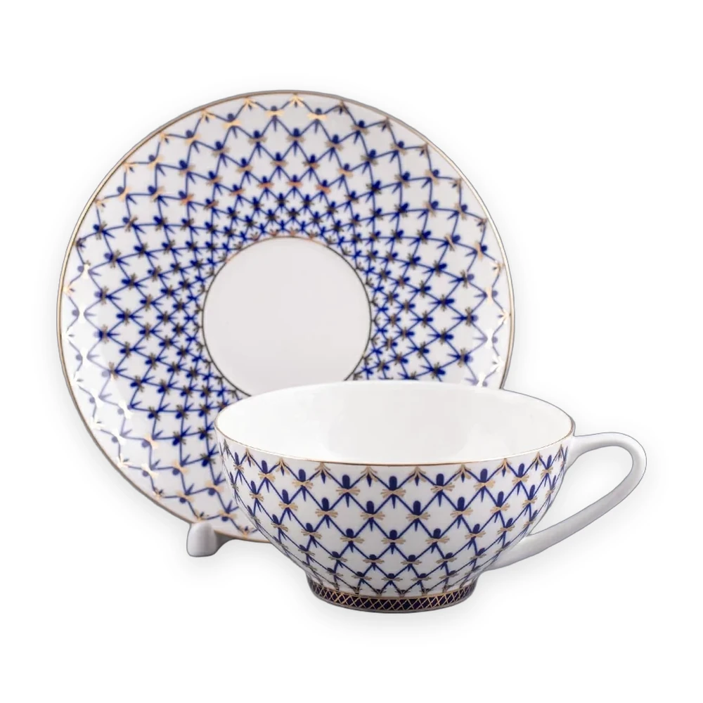 lomonosov-cobalt-net-teacup-dome-300-ml-81-18456-00-1-01.webp Teacup and Saucer, 310 ml, Cupola Shape, Cobalt Net Pattern