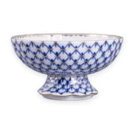 Candy Vase, 325 ml, Tulip Shape, Cobalt Net Pattern