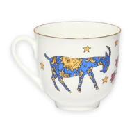 Coffee Cup and Saucer, 180 ml, Lily of the Valley Shape, New Year Tale Pattern - Image 4