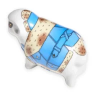Lamb Figurine, 6.3 cm, Deni Pattern - Image 4
