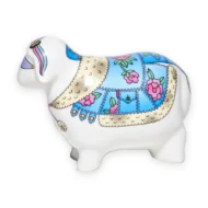 Small Sheep Figurine, 6.5 cm, Jeansy Pattern
