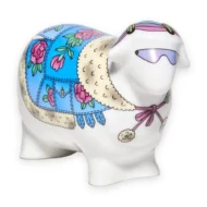 Small Sheep Figurine, 6.5 cm, Jeansy Pattern - Image 4